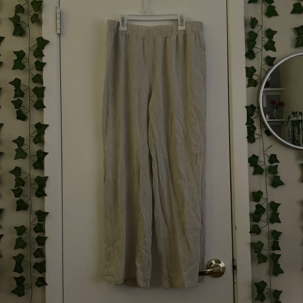 tan lounge pants
